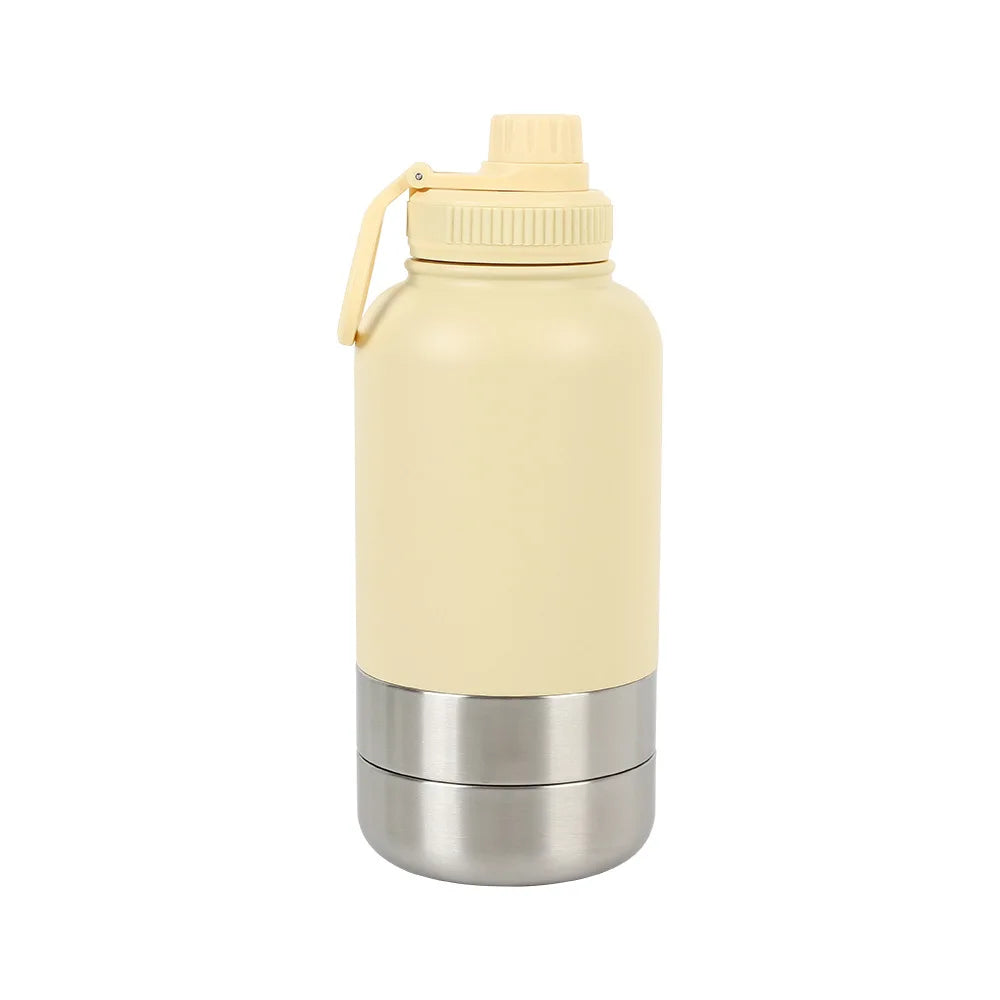 Sip & Snack Pet Travel bottle - 32 oz Double Wall Stainless Steel Insulated