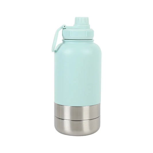 Sip & Snack Pet Travel bottle - 32 oz Double Wall Stainless Steel Insulated